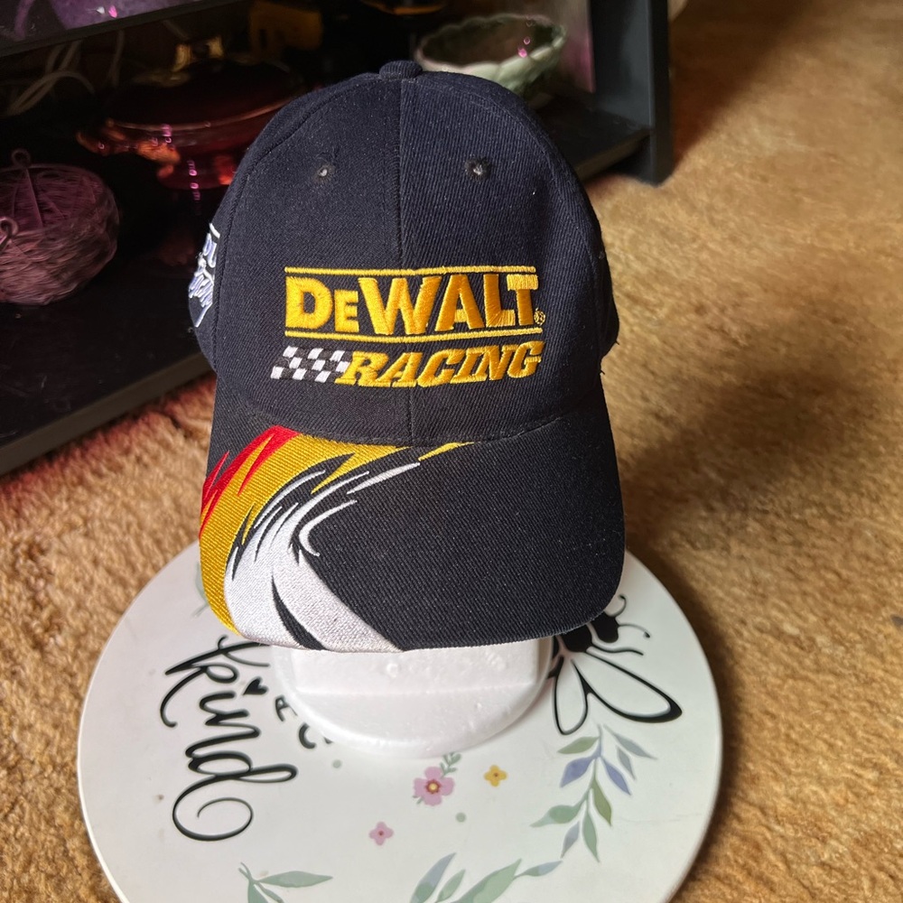 Nascar DeWalt Roush Racing Cap Hat Adjustable with Flames Matt Kenseth #17.